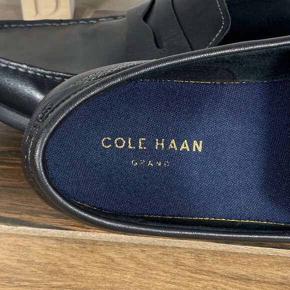 Cole Haan Grand Atlantic Penny Loafer Mens Size 11.5 Shoes Black Leather Slip On main image 8
